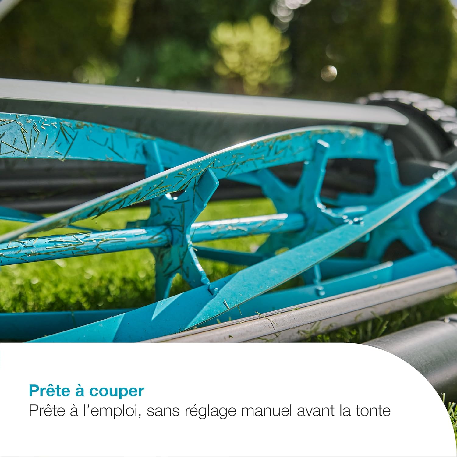 Gardena - Comfort 400 - 40 cm - tondeuse hélicoïdale sans fil, poussee facile, 250 m² - 11760-20
