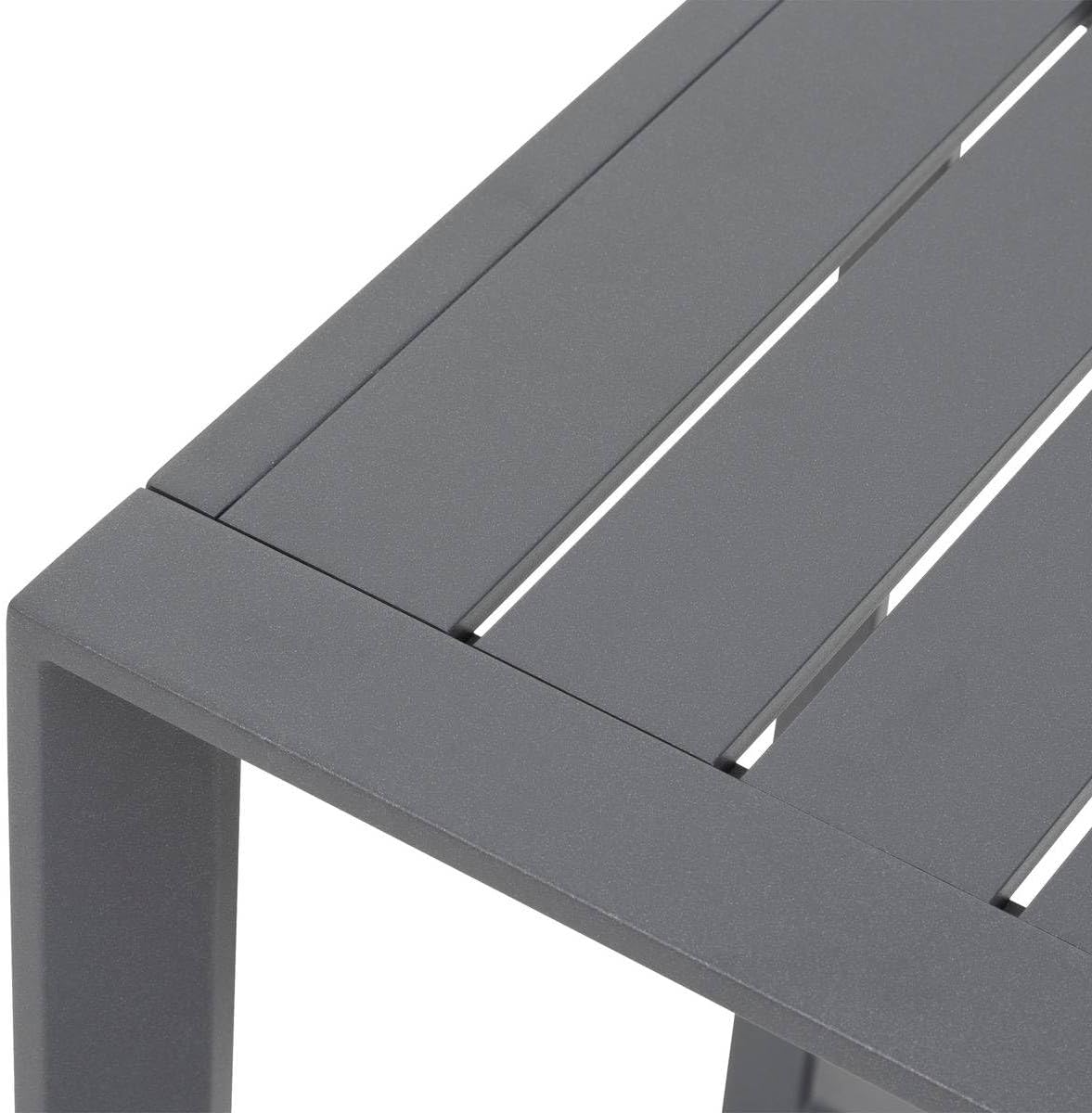 Hespéride - Allure Graphite - 79x79x30cm - Table basse jardin alu
