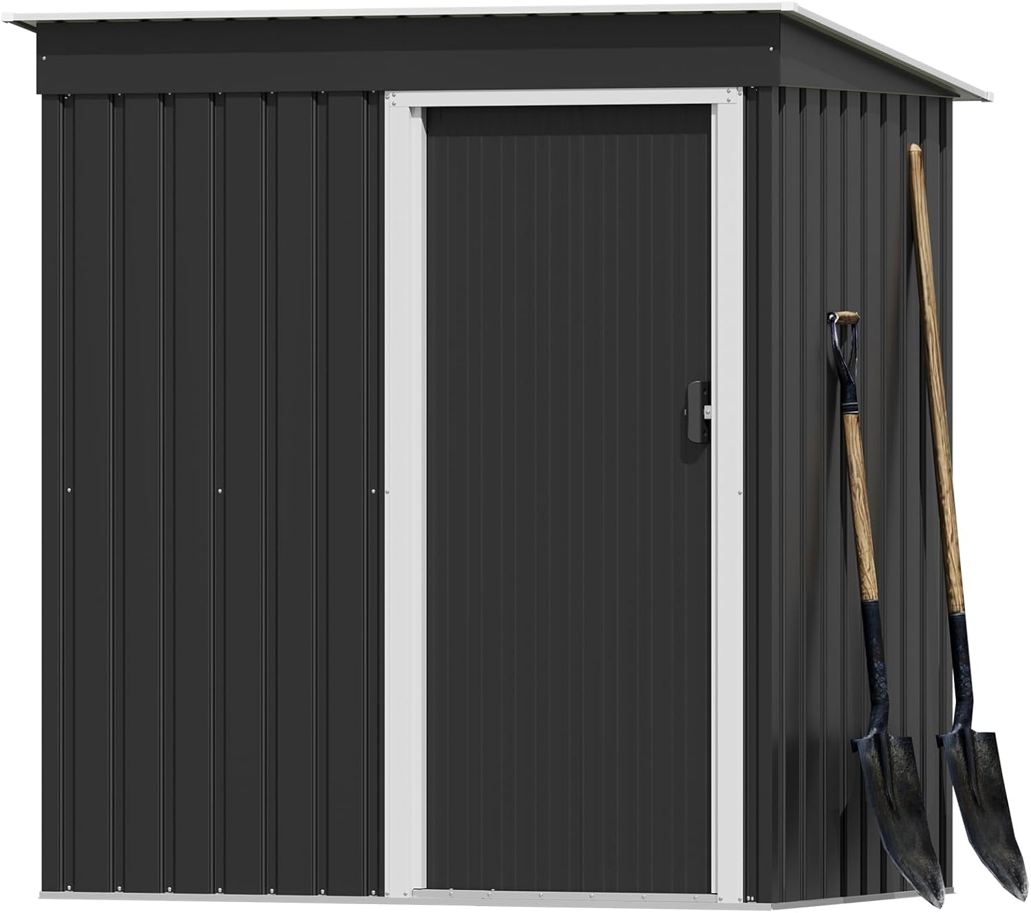 Devoko - abri de jardin métal - 5x3 ft - ventilé, résistant, extérieur
