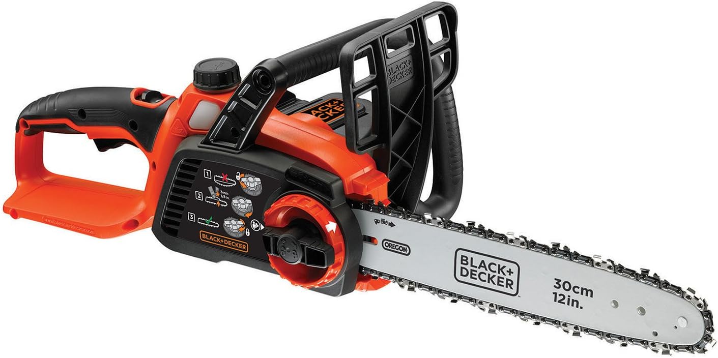 BLACK+DECKER - Tronçonneuse 36V 30cm, coupe 23cm, lubrification auto, GKC3630LB-XJ