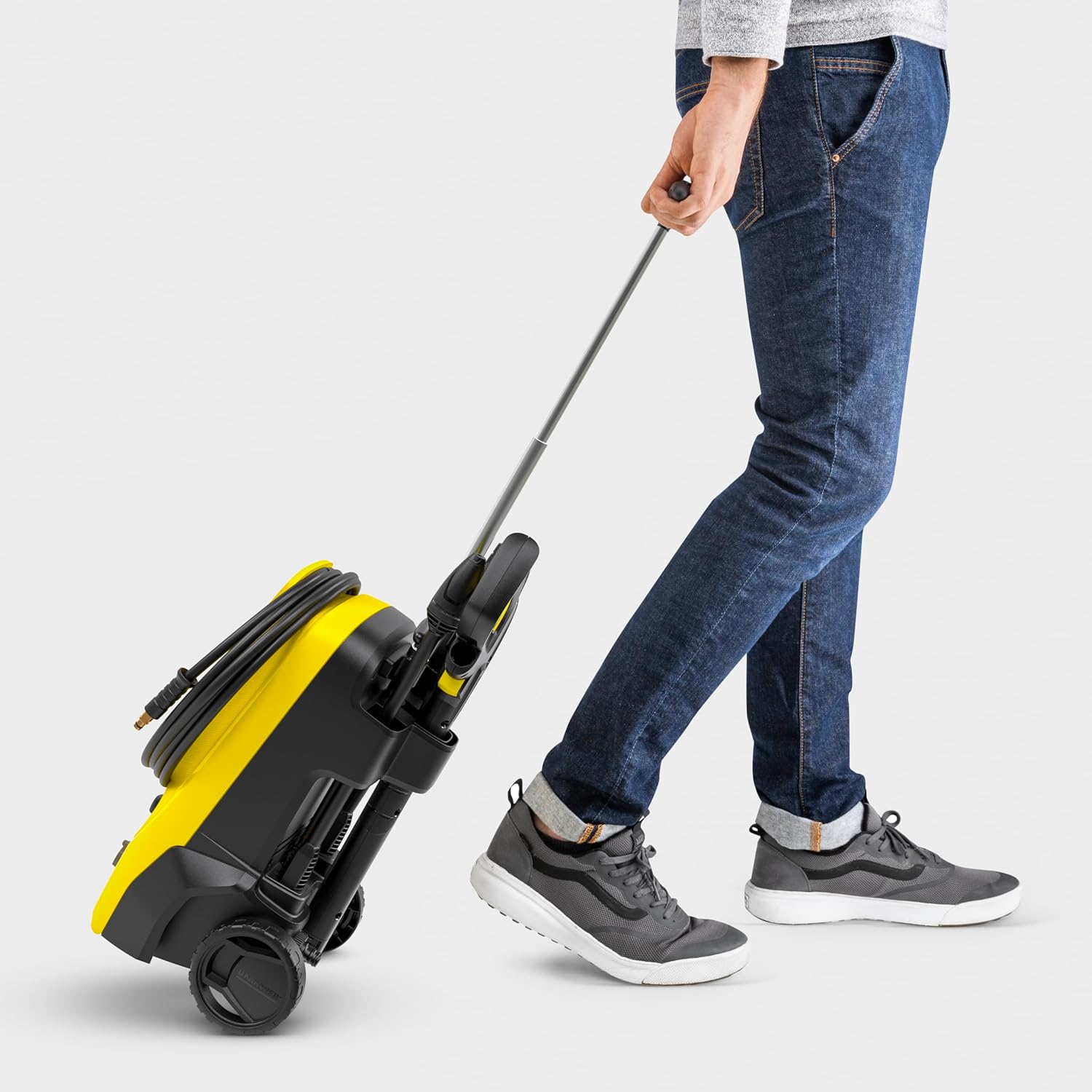 Kärcher Nettoyeur Haute Pression K 5 Classic Home, Pression : max. 145 bar, Débit : 500 l/h, Surface : 40 m²/h, Filtre à Eau, Poids : 5,6 kg, Pistolet Haute Pression, Rotabuse, Lance, Kit Home