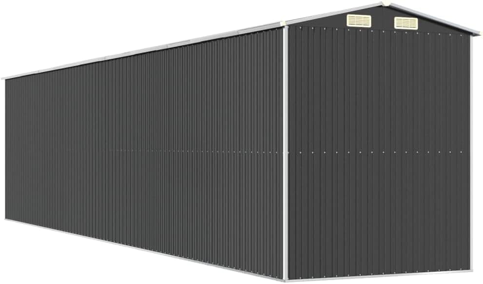 Générique Abri de Jardin Anthracite 192x855x223 cm Acier galvanisé,Structures extérieures, Cabanes & abris de Jardin,3147457