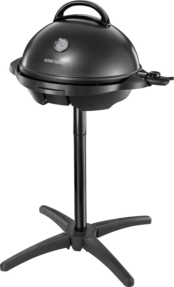George Foreman - Barbecue 2 en 1 - 44,5cm - Électrique, grill avec bac à graisse, 2400W, 22460-56