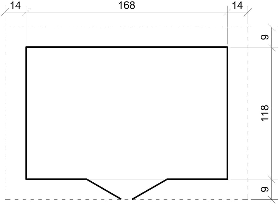 Abri de Jardin en Bois avec Sol TRAITÉ - Stockage extérieur I196xL136xH218 cm/ 1.98 m2 Petit abri à Outils, Local à vélos - TIMBELA M367C+M367G