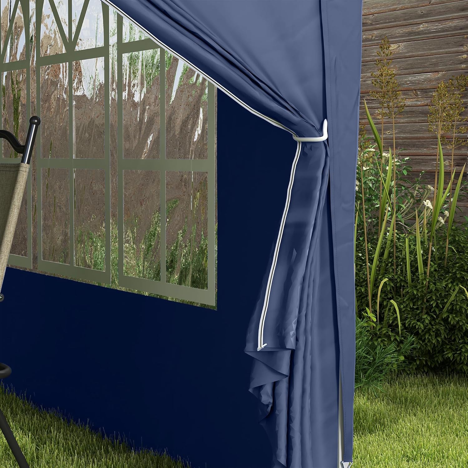 Outsunny - tonnelle pop-up série extérieure - 3x3 m - 4 parois amovibles, sac de transport