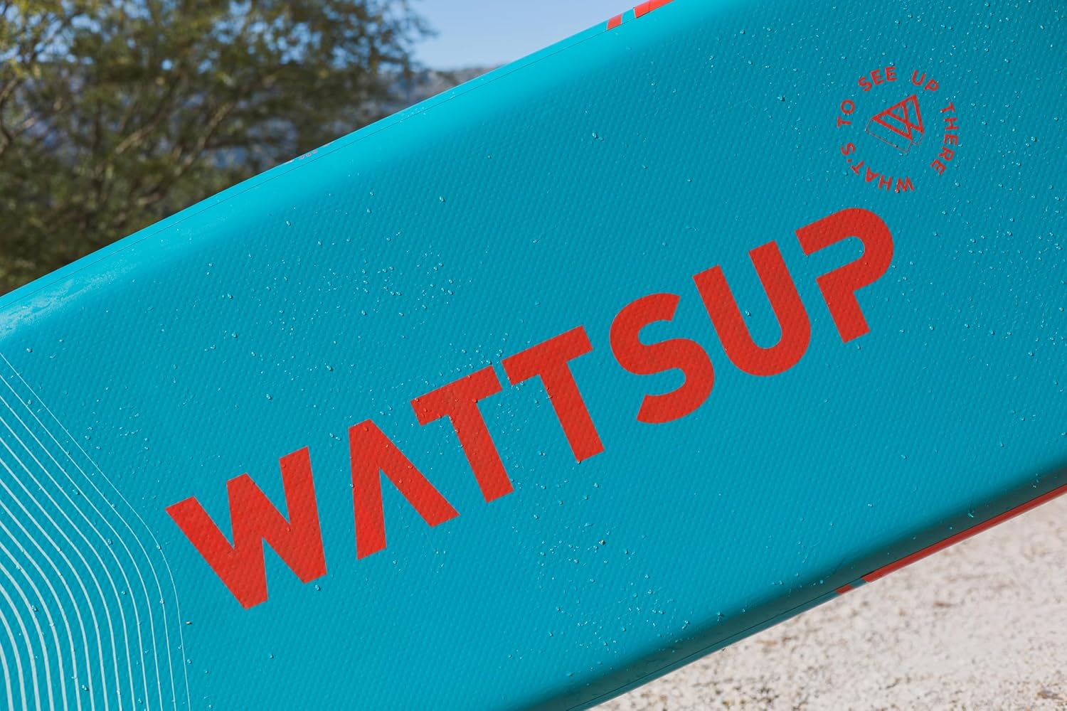 Wattsup - Sup Stand Up Paddle Gonflable - Gamme First - Dropstitch - Pack Complet : Pagaie Leash Pompe Sac de Transport