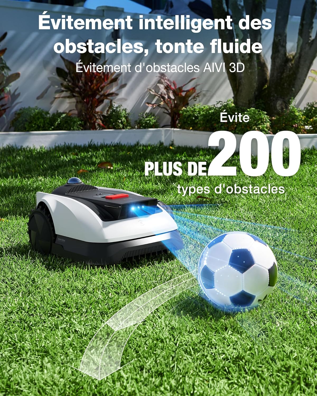Ecovacs - Goat O1200 - 1200m² - LiDAR Pro, navigation IA, coupe précise O1200