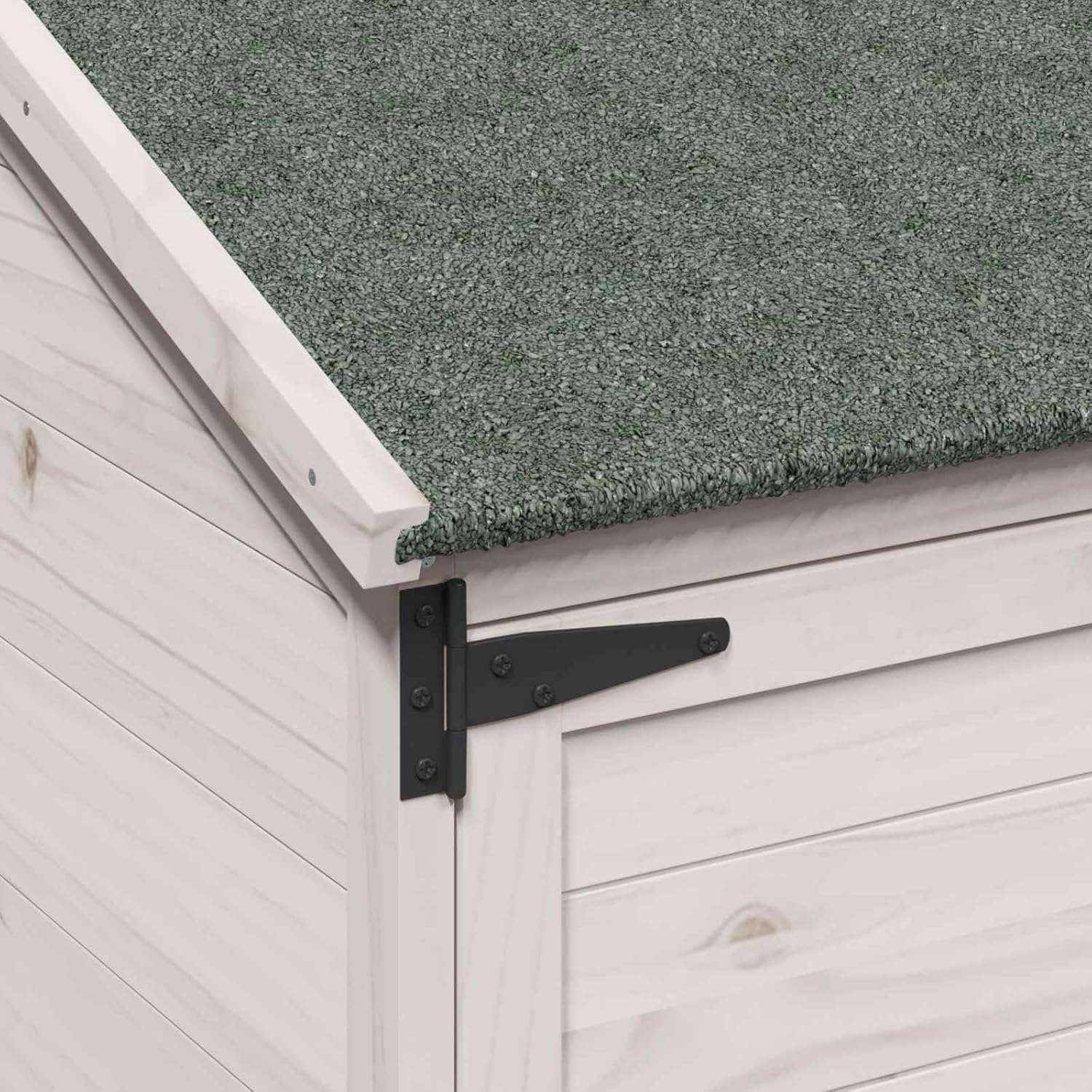 vidaXL - Abri de jardin blanc - 106,5x56x176 cm - bois d’ingénierie, étanche