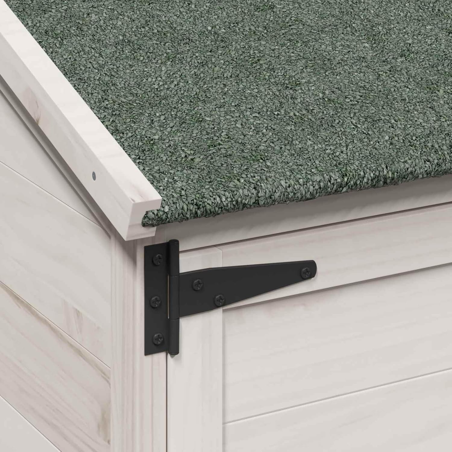 vidaXL - abri de jardin blanc, 106,5x56x113,5 cm, bois ingénierie, étanche