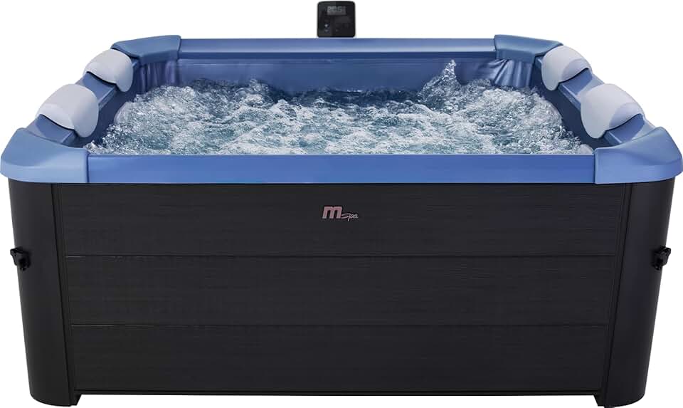 MSPA - Oslo Saphire - 160x160x65 cm - 6 pers, 120 jets massage, LED, chauffage, ozone, MSPA Oslo Saphire