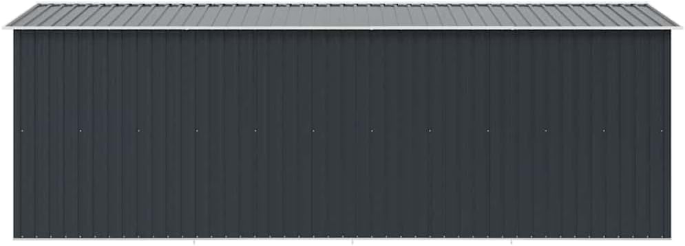 vidaXL Abri de Jardin 257x489x181 cm Métal Anthracite Terrasse Cabane à Outils