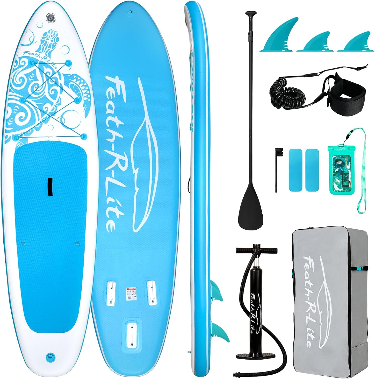 FEATH-R-LITE - Stand Up Paddle gonflable adulte - stable, accessoires complets