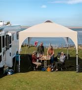 Yaheetech Tonnelle pliable 3 x 3 m - Tonnelle de jardin pop-up - Stable - Hauteur réglable - Étanche - S