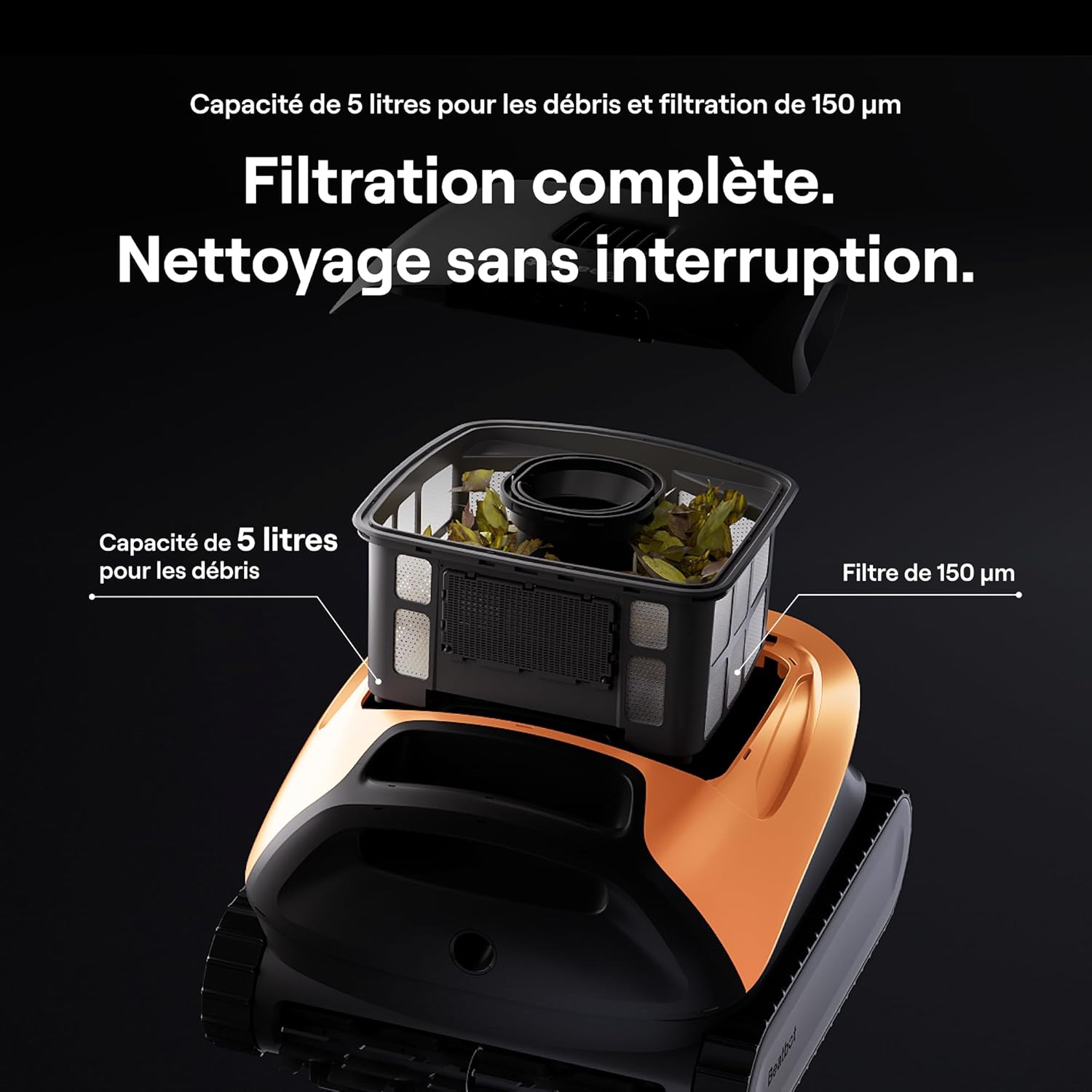 Beatbot – Sora 30 – nettoyage complet piscine – sans fil, autonomie 5h