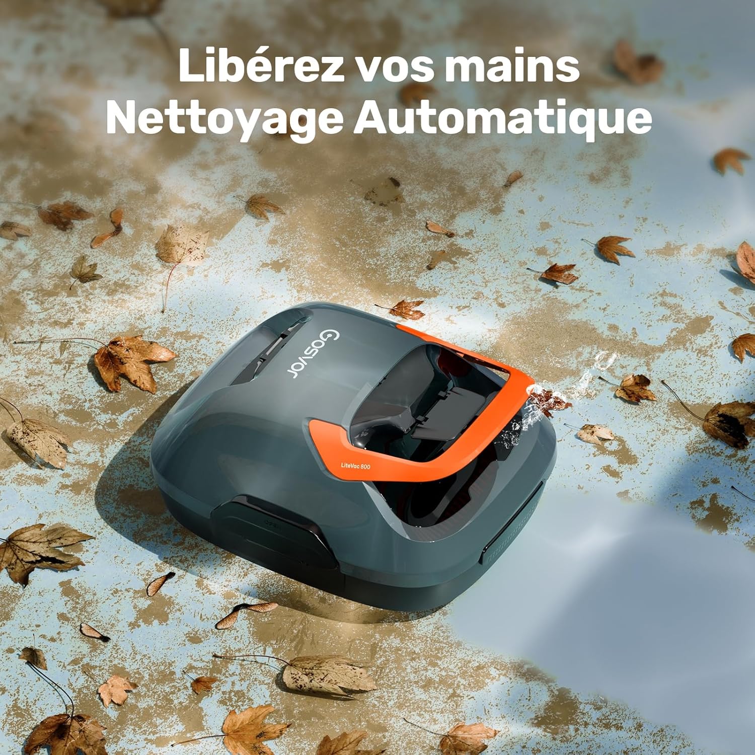 Gosvor - Robot piscine hors-sol série - filtre intégré, autonomie 90min