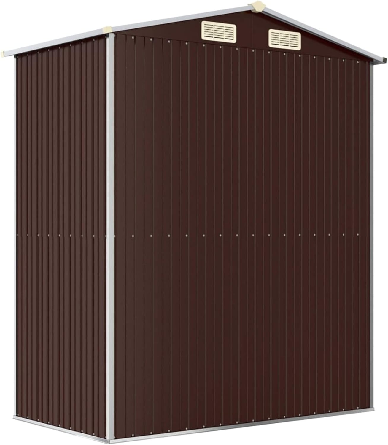 ShGaxin - abri de jardin série acier galvanisé - 192x108x223 cm - marron foncé, maison préfabriquée - 319273