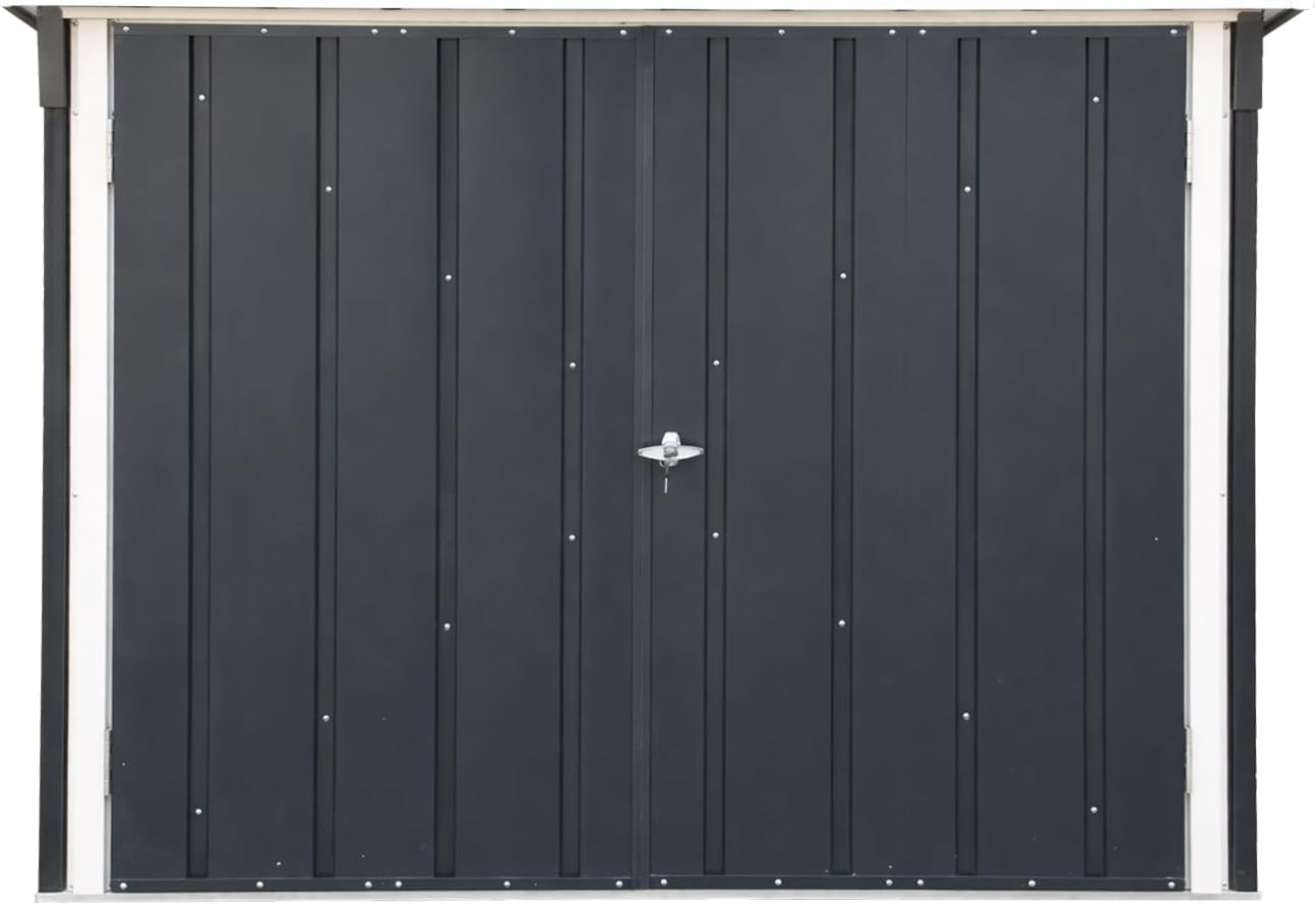 Duramax - Abri à vélos double - 203x101x146 cm - métal, portes verrouillables