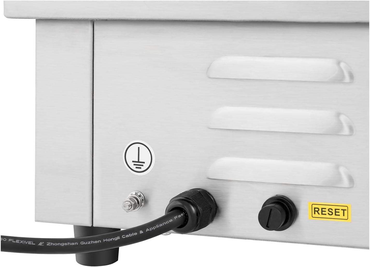 Royal Catering - Plancha Électrique Double - 73x40cm - 2x2200W INOX Restaurant