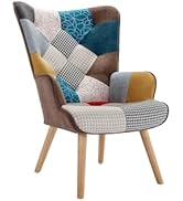 Vente-Unique Fauteuil – Tissu – Patchwork – VATELY