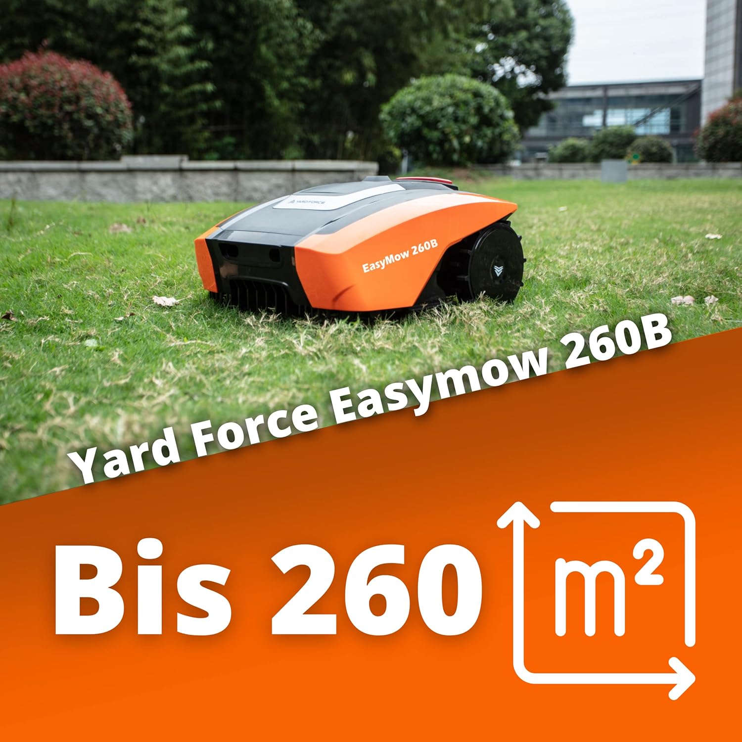 Yard Force - Easymow 260B - 260m² - robot tondeuse, noir/orange