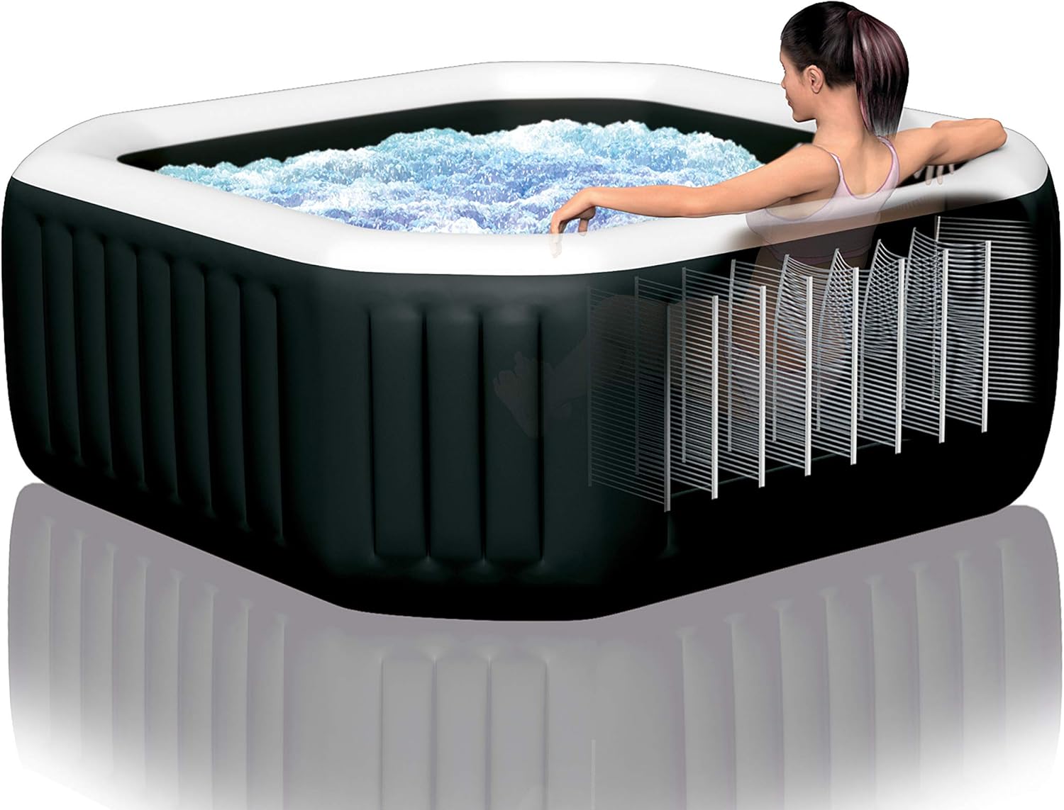 Intex - Pure Spa Carbone 6 places - gonflable - 28462