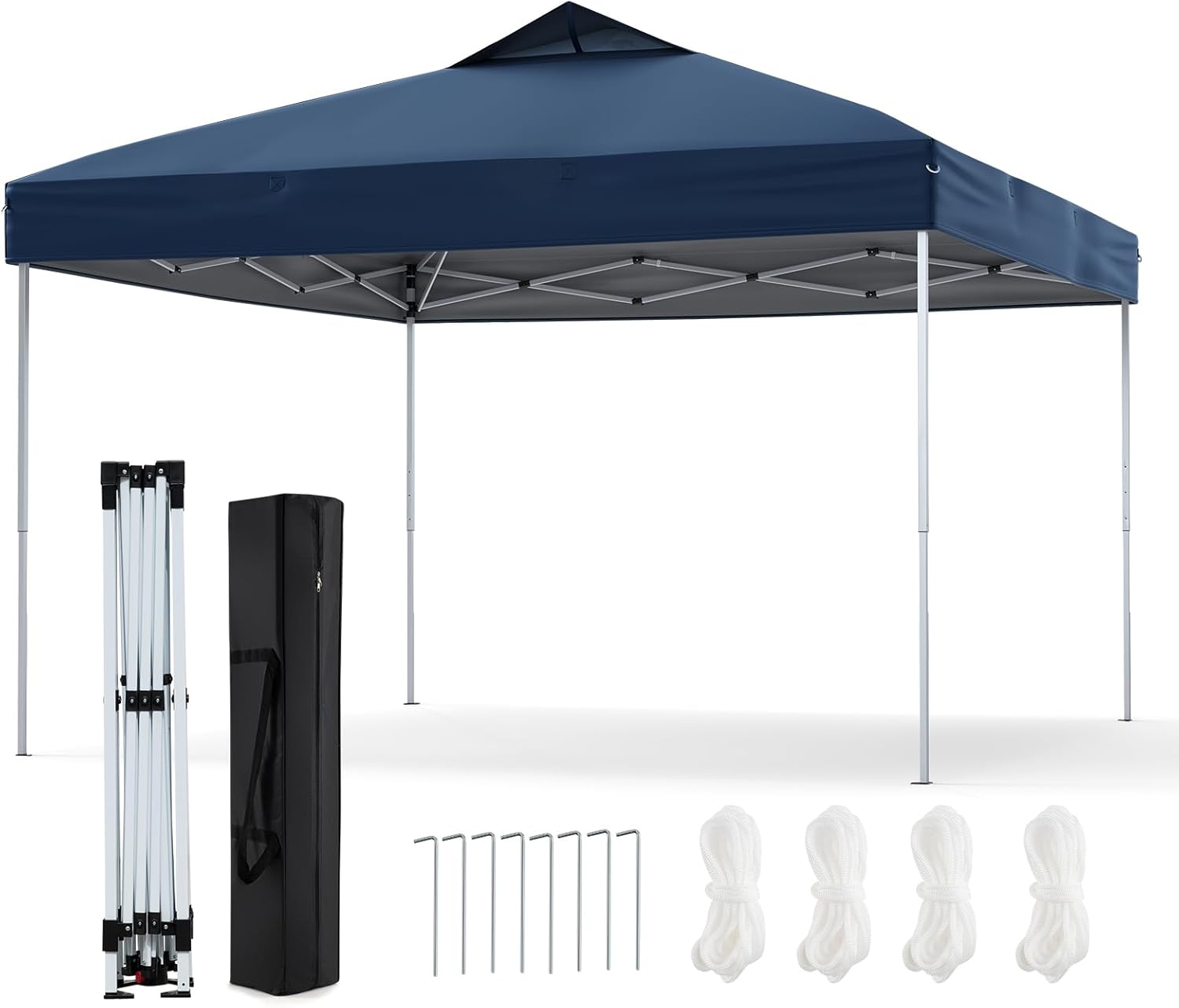 GOPLUS - Tonnelle pliante 3x3m, toit ventilé, sac et accessoires, protection solaire