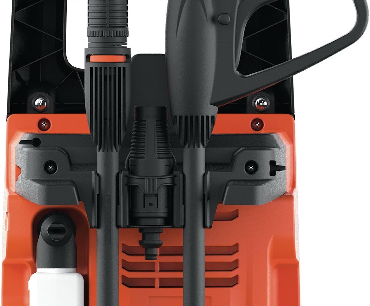 Black+Decker Nettoyeur Haute Pression BXPW1400PE avec Patio Cleaner et Brosse Fixe (1400 W, 110 Bar, 390 l/h)