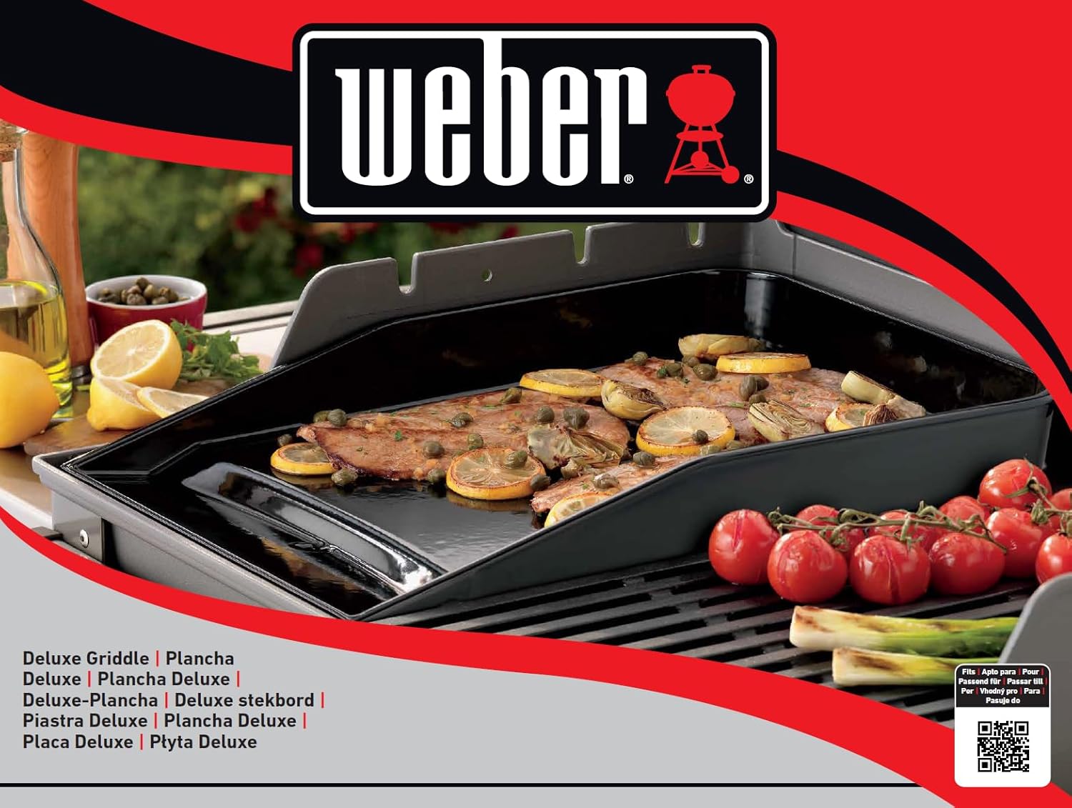Weber - Plancha Deluxe Spirit 300/SmokeFire - grande fonte, chauffe homogène - 7579