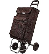 Amig - Chariot de courses 4 roues avec Compartiment Isotherme | Caddie de courses solide | Chario...