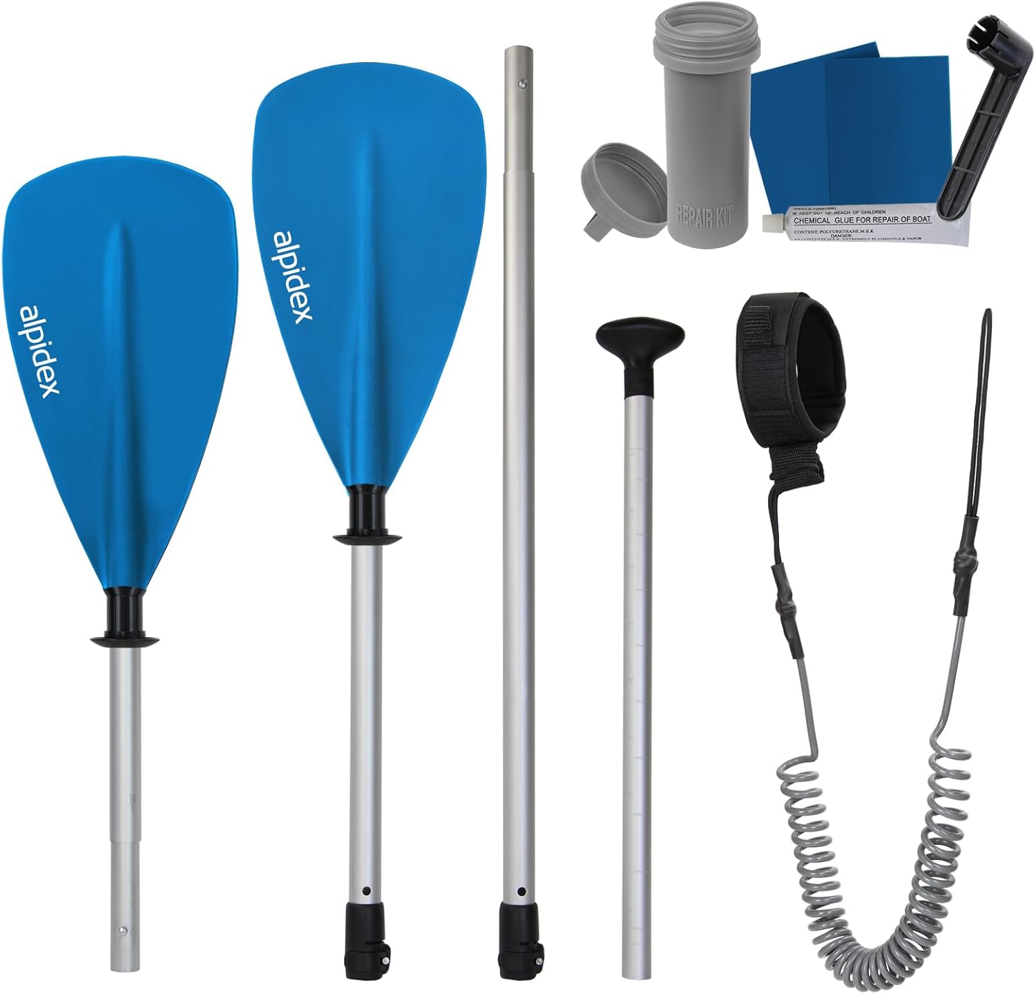 ALPIDEX - Stand Up Paddle - 320x76x15 cm - gonflable, sac, pagaie, pompe, 200 kg