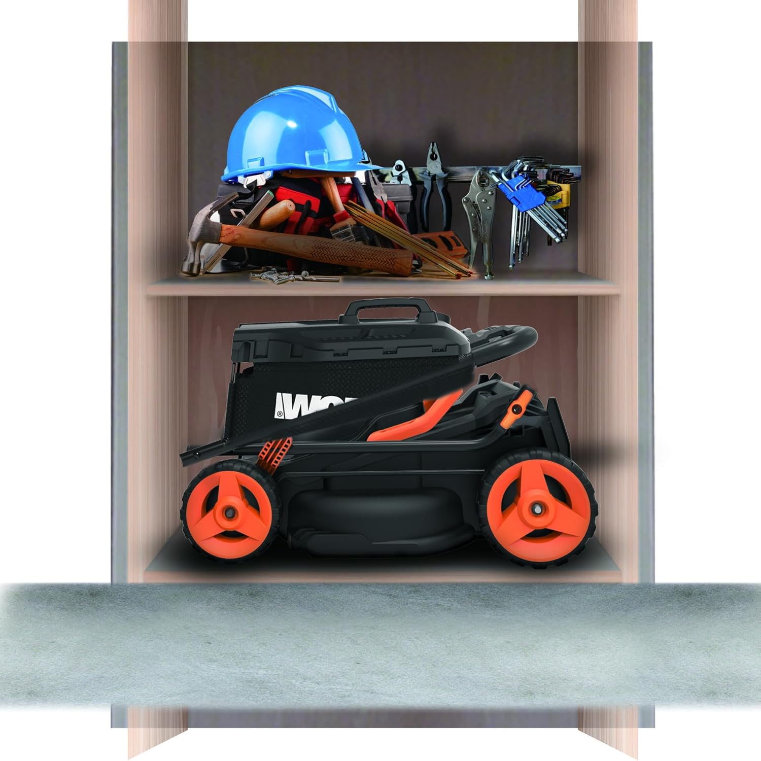 WORX - tondeuse sans fil 34 cm, 40V, 230m², 6 hauteurs, légère WG779E.1