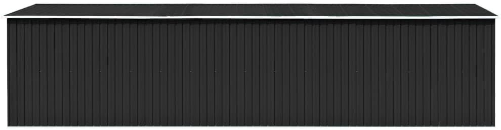 Abri de jardin - acier galvanisé anthracite 257x779x181 cm - robuste et spacieux