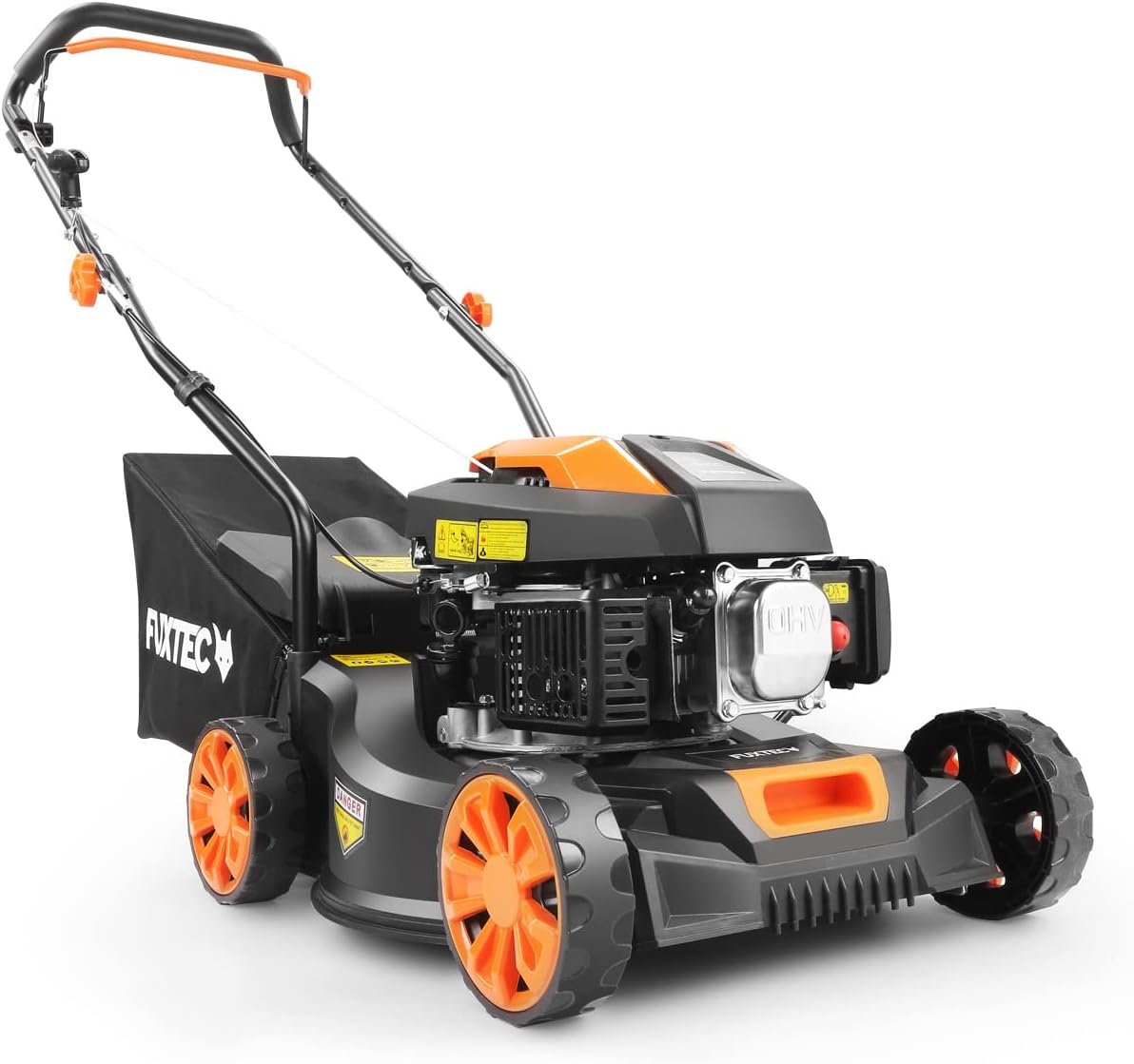 FUXTEC - Tondeuse thermique poussée série RM4180 - 40,6cm - légère, compacte, bac 45L - FX-RM4180