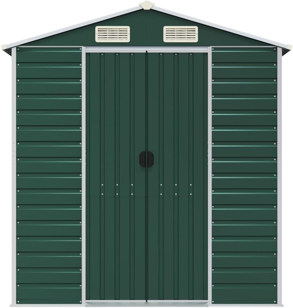 Abri de jardin - acier galvanisé - 191x215x198 cm - rangement outils ZEYUAN
