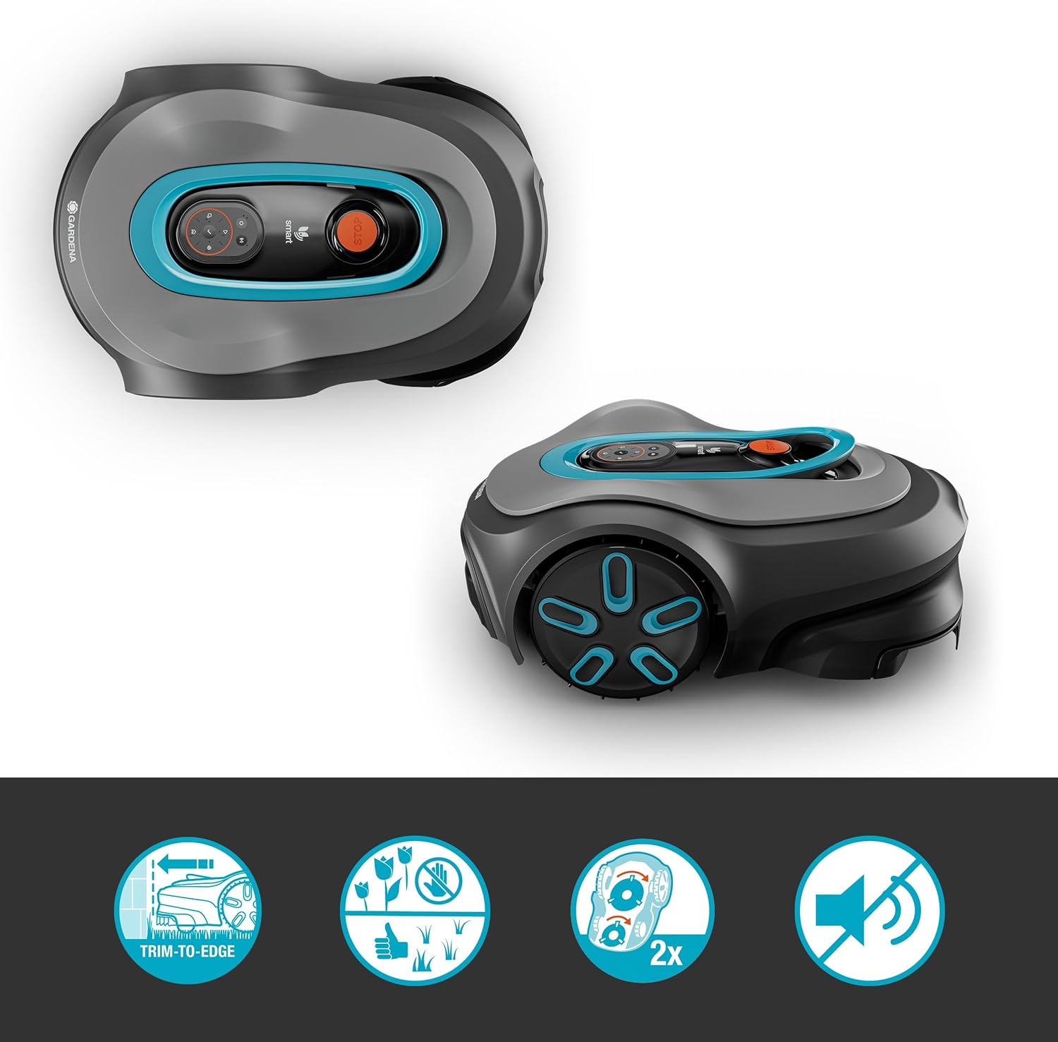 Gardena - smart SILENO max 800 m² - 800 m² - LONA Intelligence, Trim-to-Edge, DuoConnect, fonctionnement silencieux - 19
