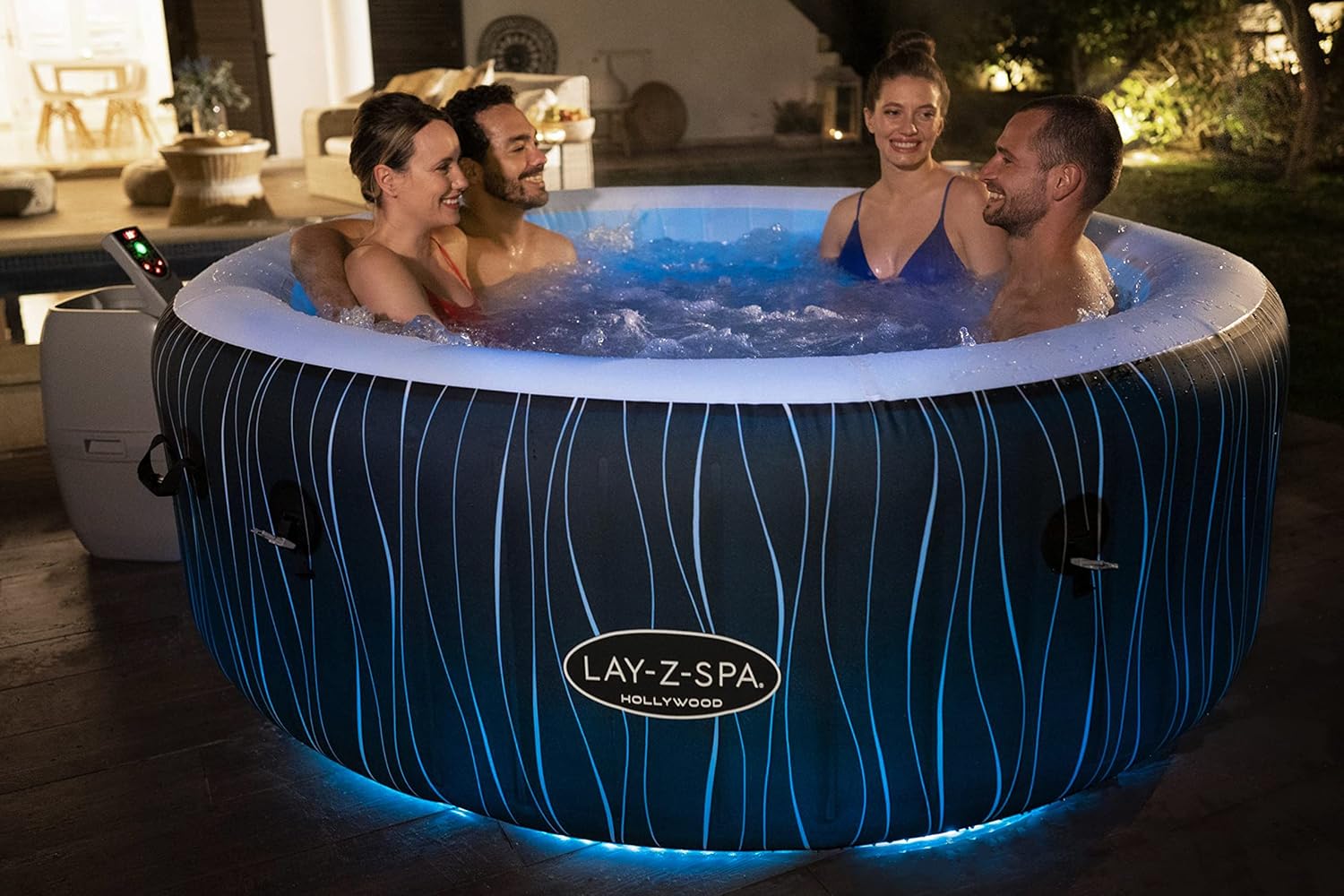 Bestway - LAY-Z-SPA Hollywood - 196x66cm - 4-6 personnes, Airjet