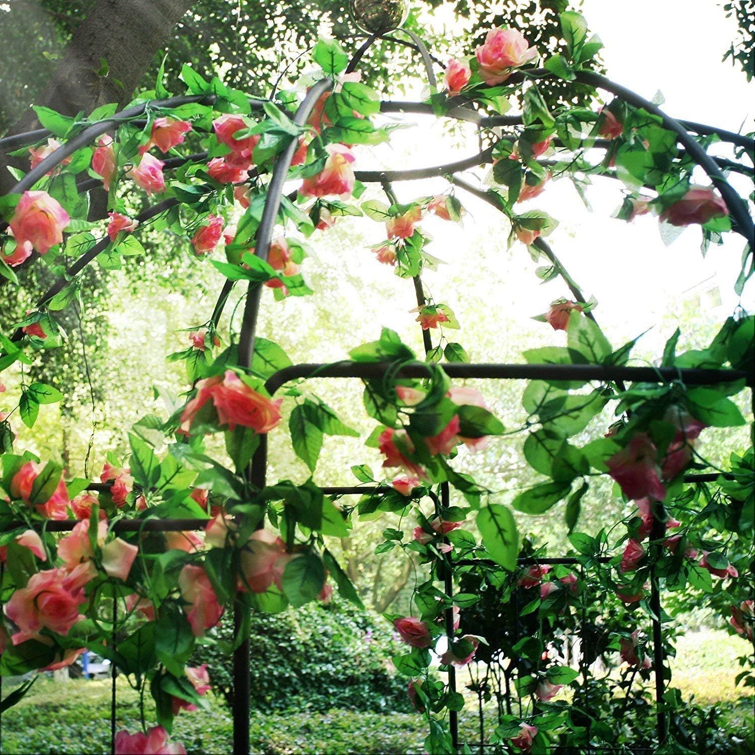 OUTOUR - support plantes grimpantes style cage oiseau, 9'x6'6