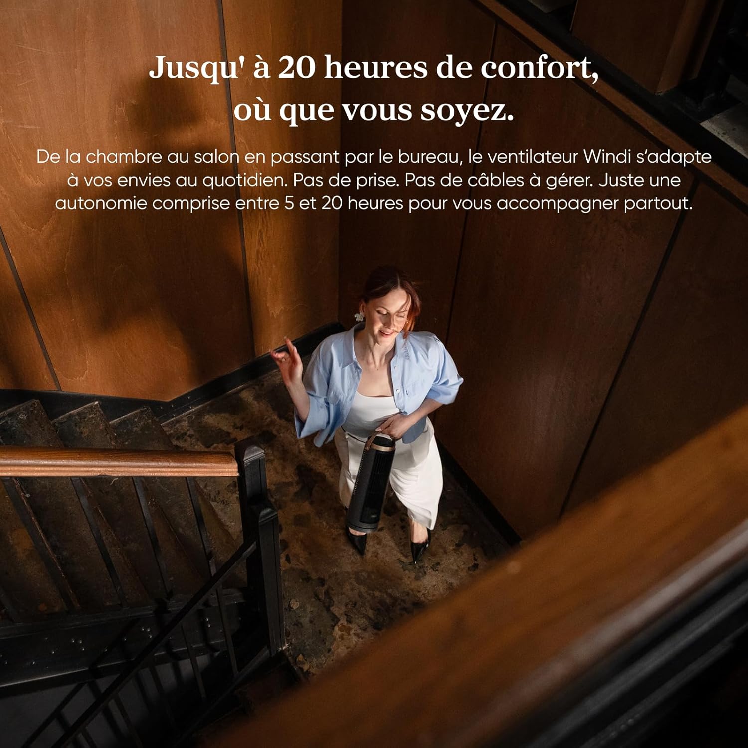 Levoit - Windi Mini Pro - compact - ultra silencieux, 7m/s, 4 vitesses, oscillant