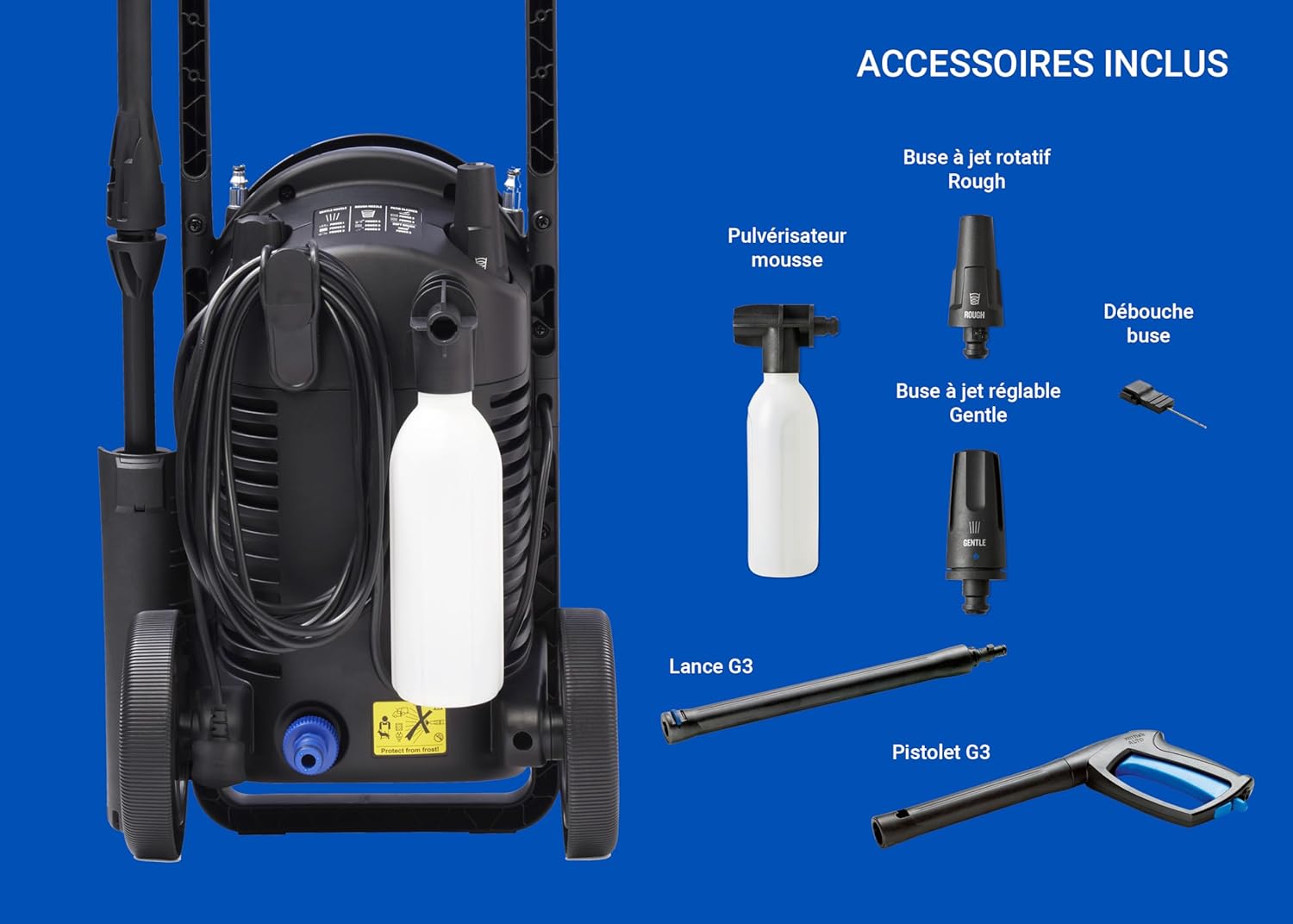 Nilfisk - Core 130 - compact, 1500W, PowerControl, 130 bars, extérieur - 128471256