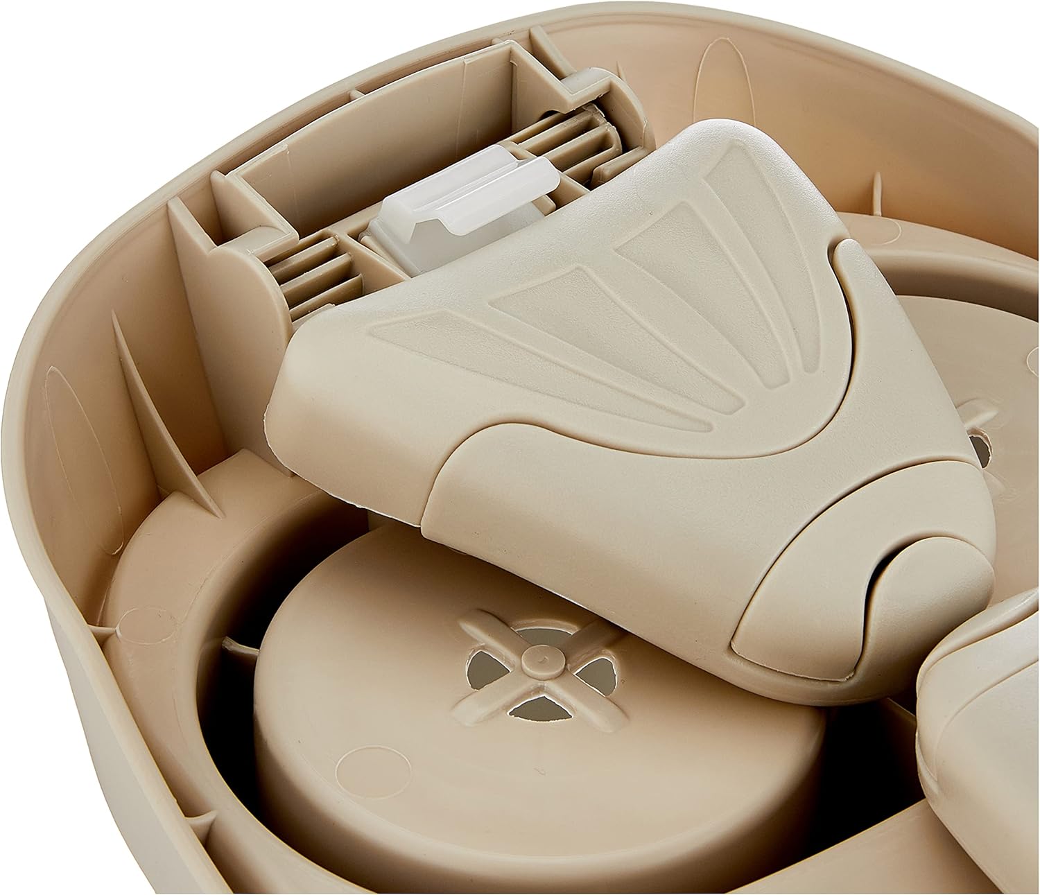 Intex Pure Spa Sahara 6 Places - Spa Gonflable Rond Beige/Tan - 140 Diffuseurs à Bulles - FiberTech - 1098 Litres