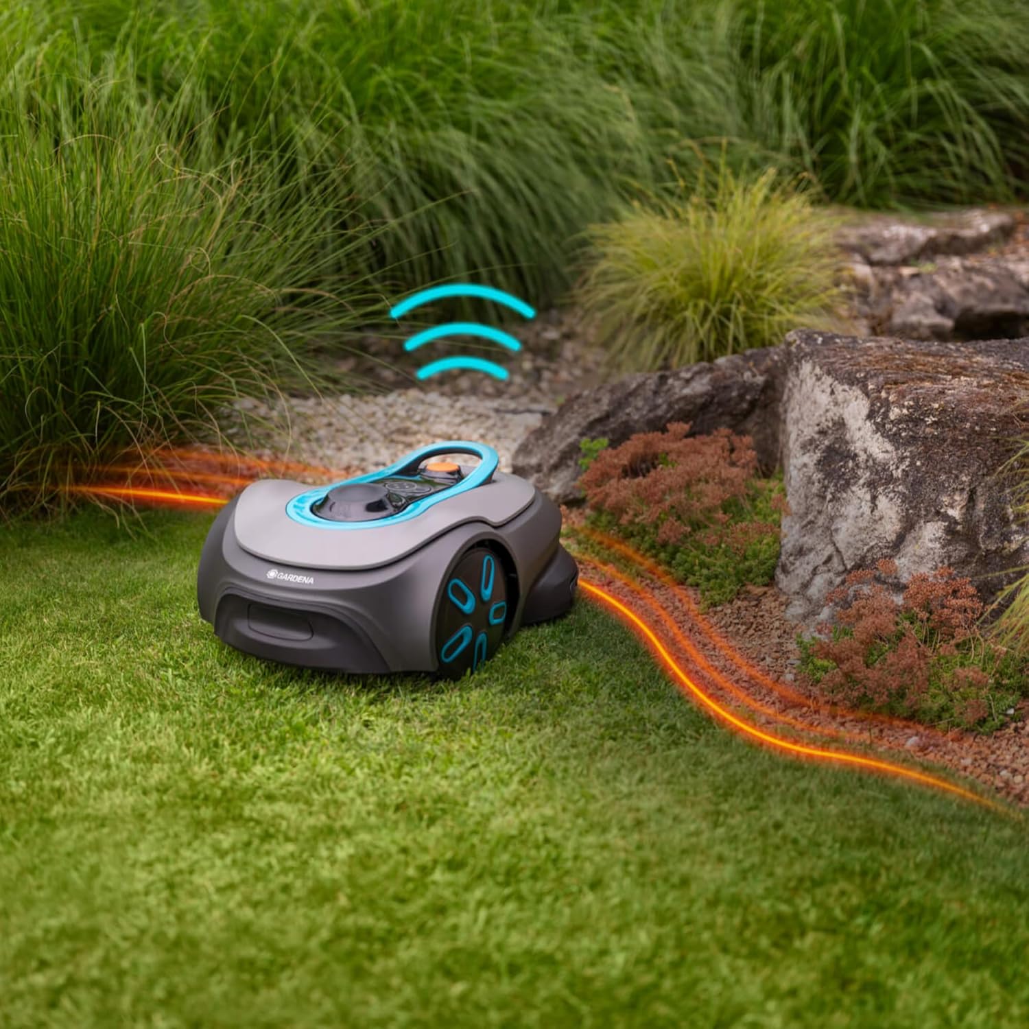 Gardena - Smart SILENO Free - 1100 m² - robot tondeuse silencieux sans fil, Lona Intelligence, 19926-47