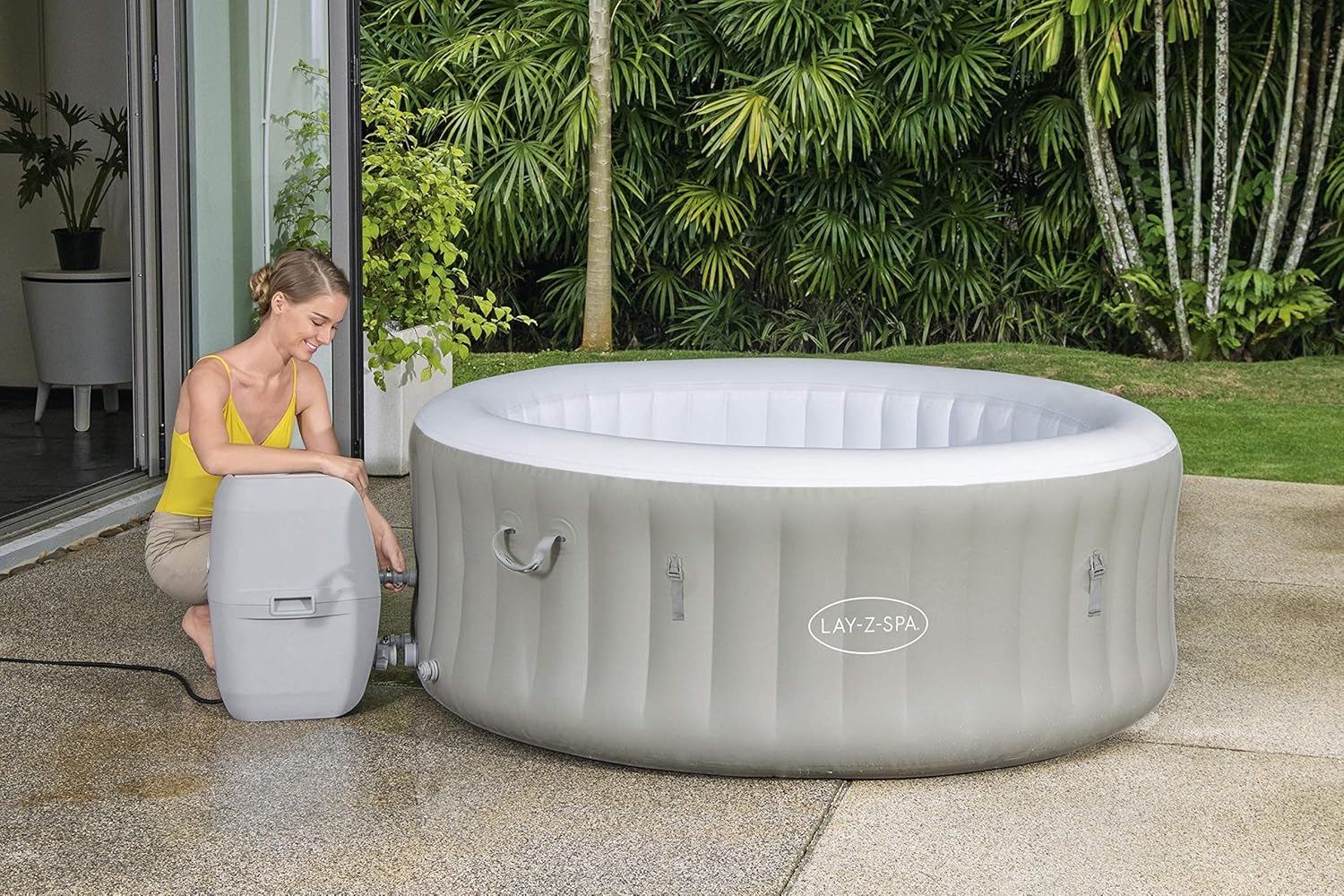 Bestway - LAY-Z-SPA Tahiti série Airjet - 180x66 cm - 2-4 personnes LAY-Z-SPA®