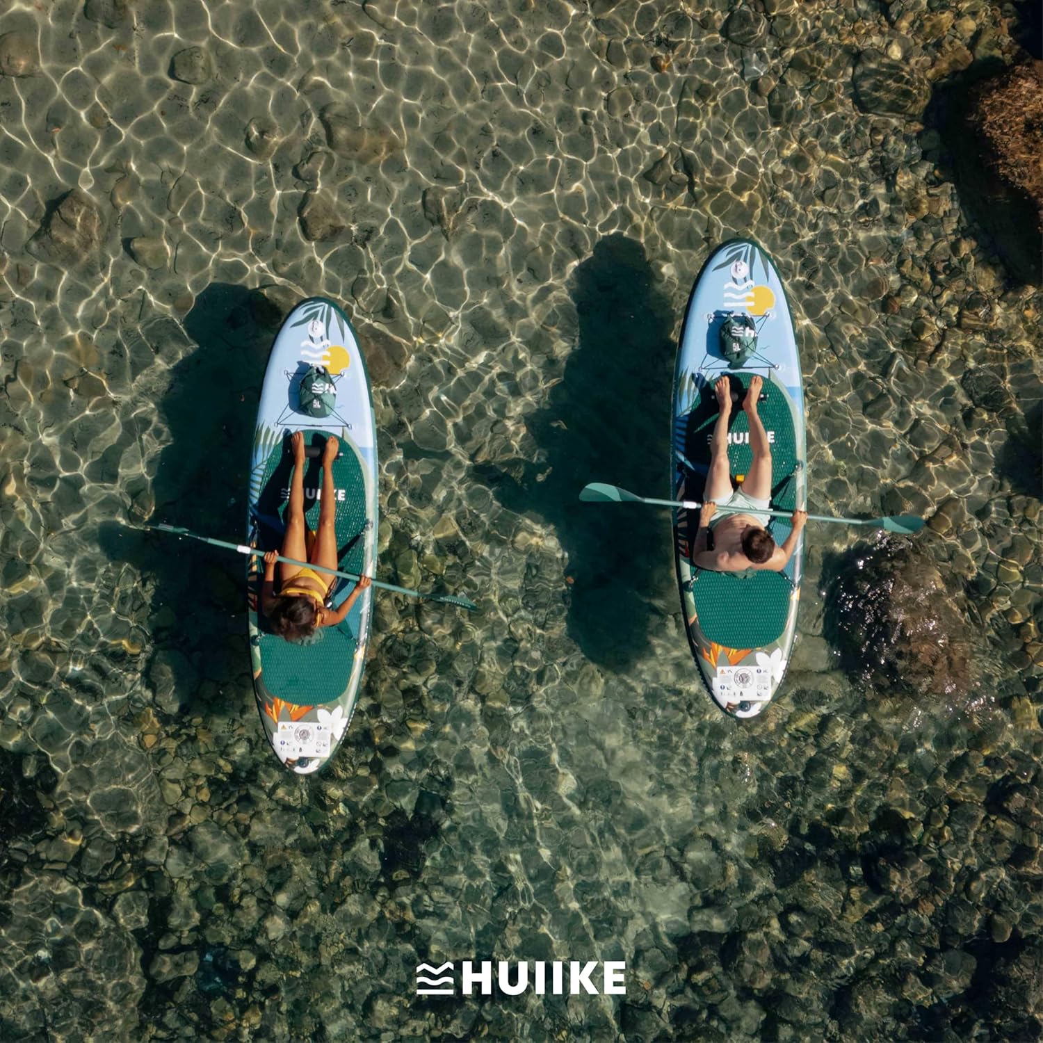 HUIIKE - Paddle gonflable adulte série stable - 305x84x15 cm - Accessoires inclus, supporte 130 kg