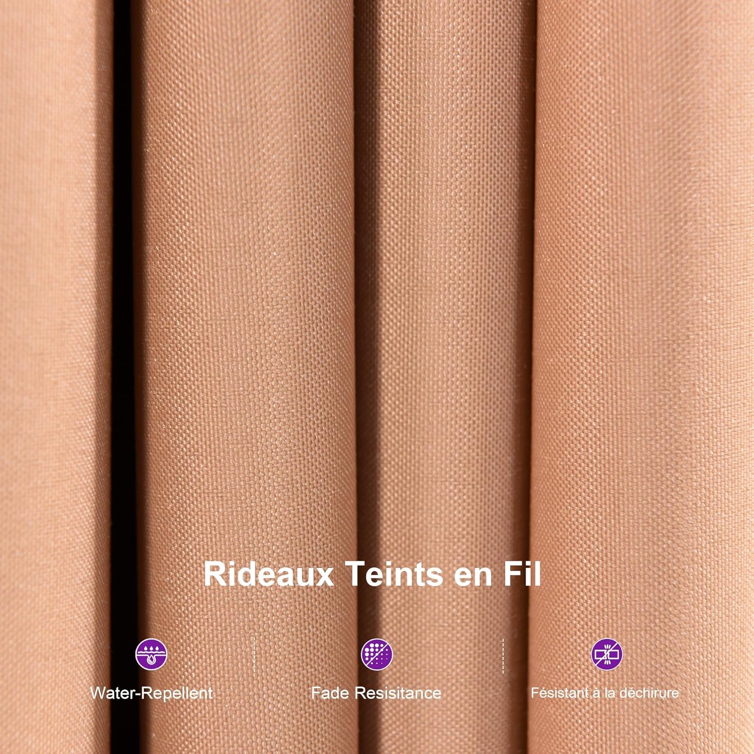 PURPLE LEAF - pergola extérieure 4,25x3m - alu, LED, rideaux, gouttière