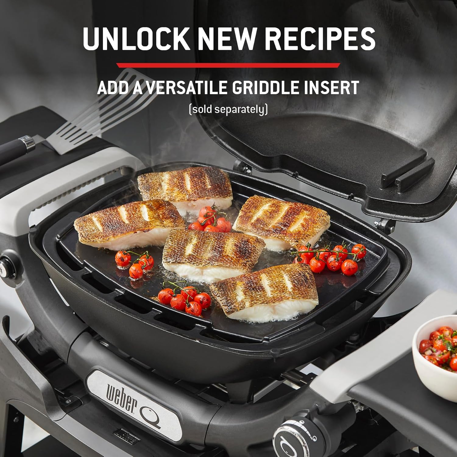 Weber - Q 1200N - barbecue gaz compact, fonte émaillée, allumage électronique