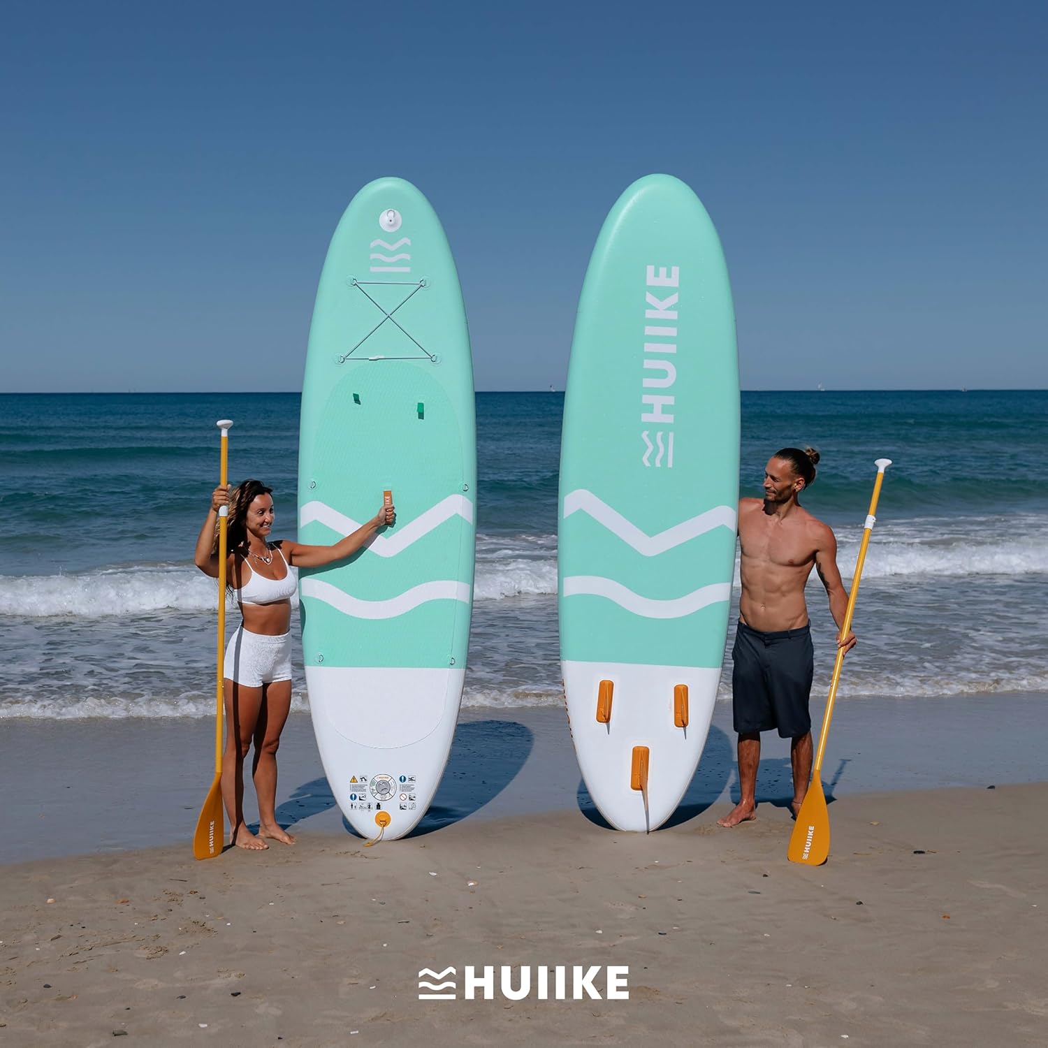 HUIIKE - paddle gonflable adulte - 305x84x15 cm - stable, résistant, accessoires inclus