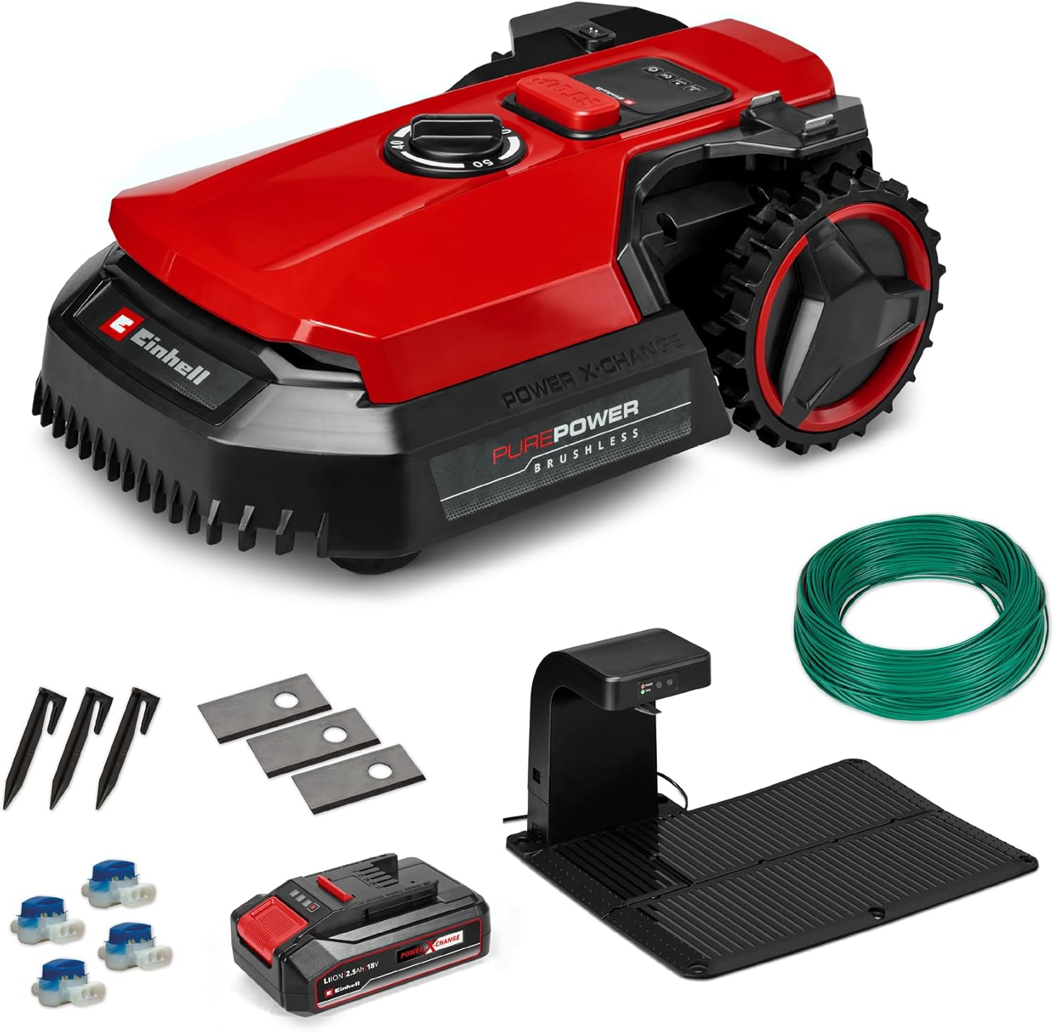 Einhell - FREELEXO 500 - robot tondeuse 500 m², batterie 2,5 Ah, app mobile IPX5