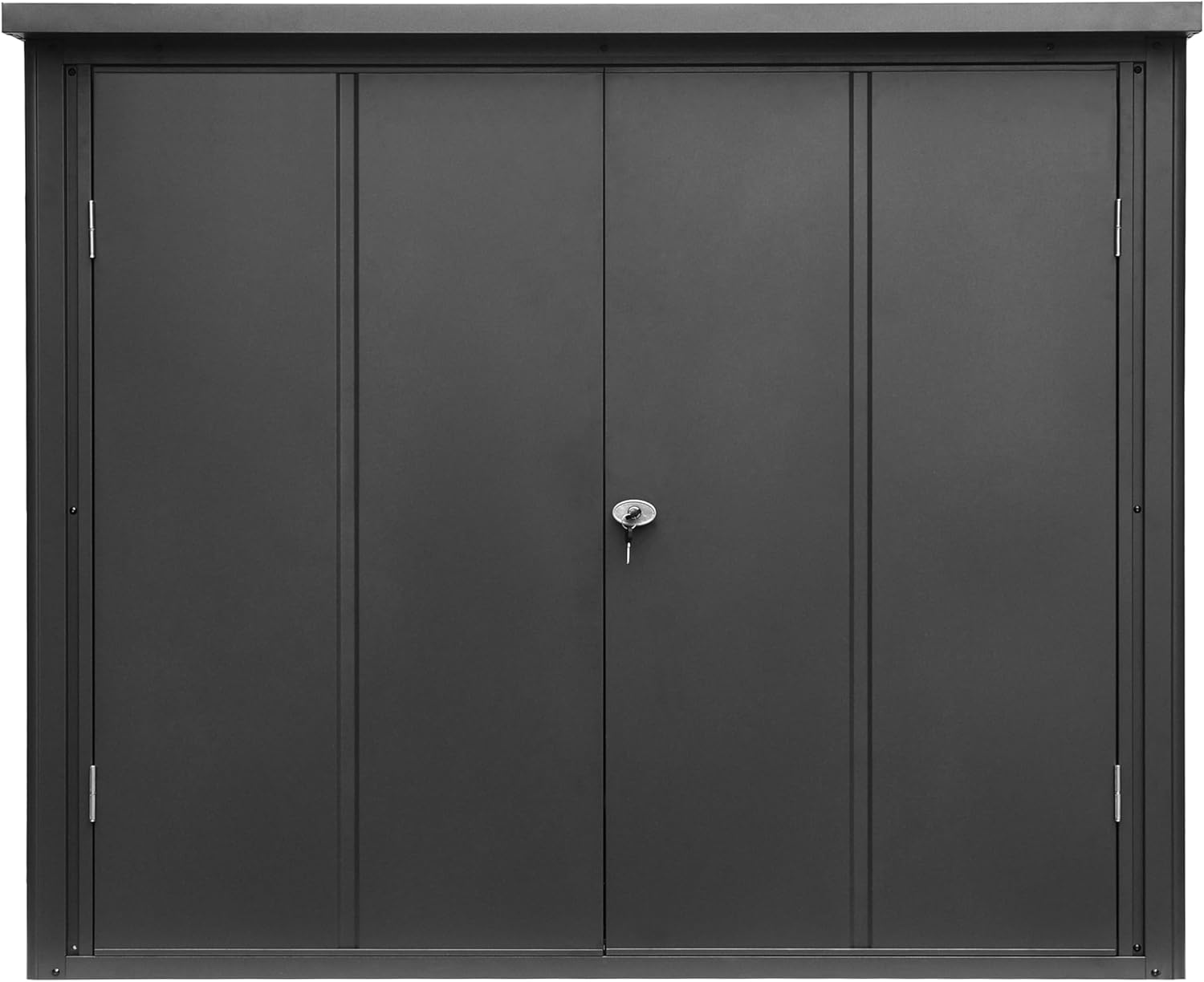 GFP - Primeyard Armoire de Jardin - 156x84x131 cm - métal, plancher inclus