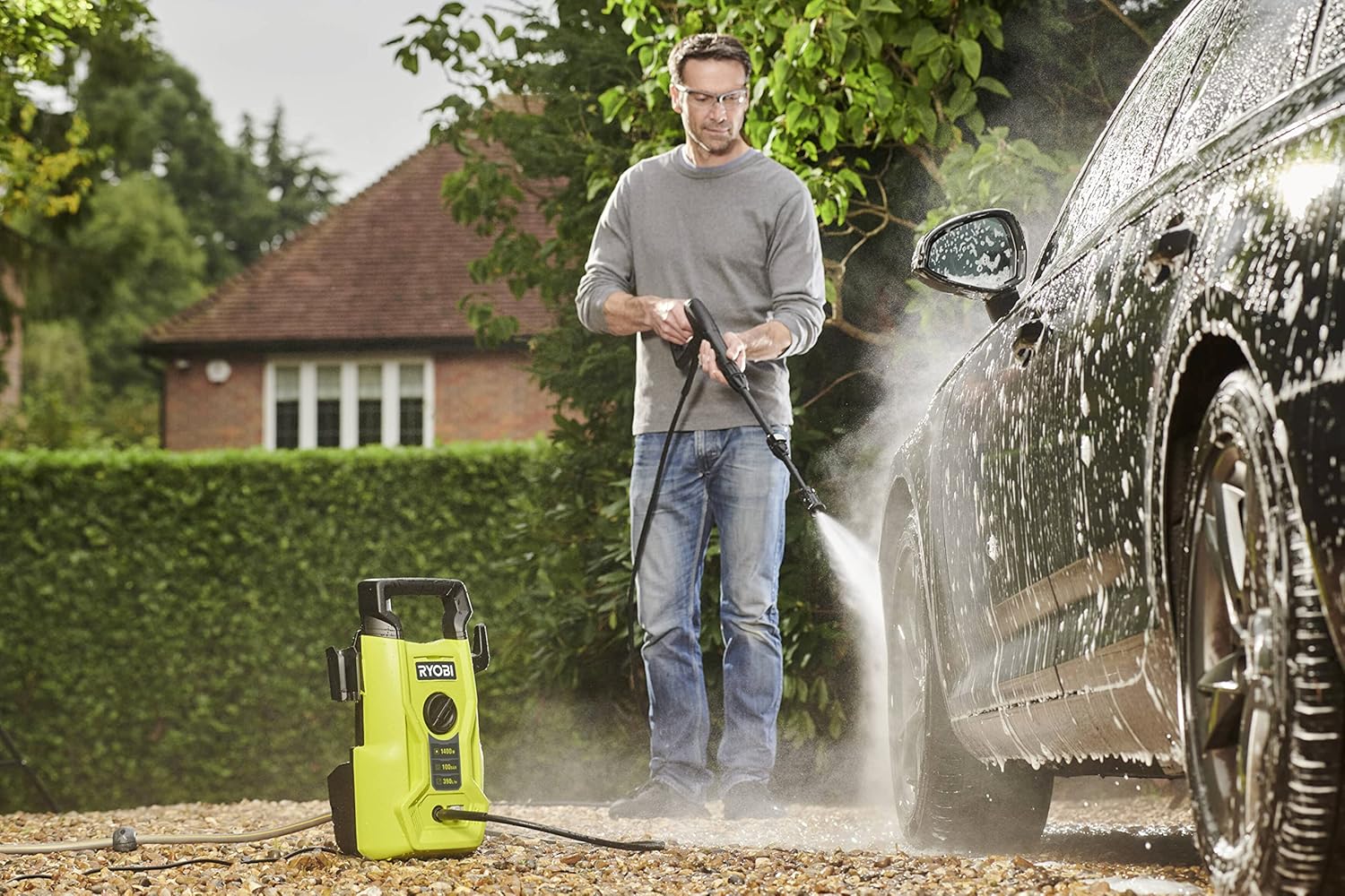 RYOBI - Nettoyeur haute pression compact 100 bars 1400W - RY100PWA
