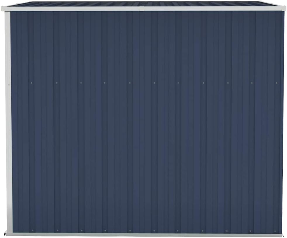 Générique Abri de Jardin Mural Anthracite 118x194x178 cm Acier